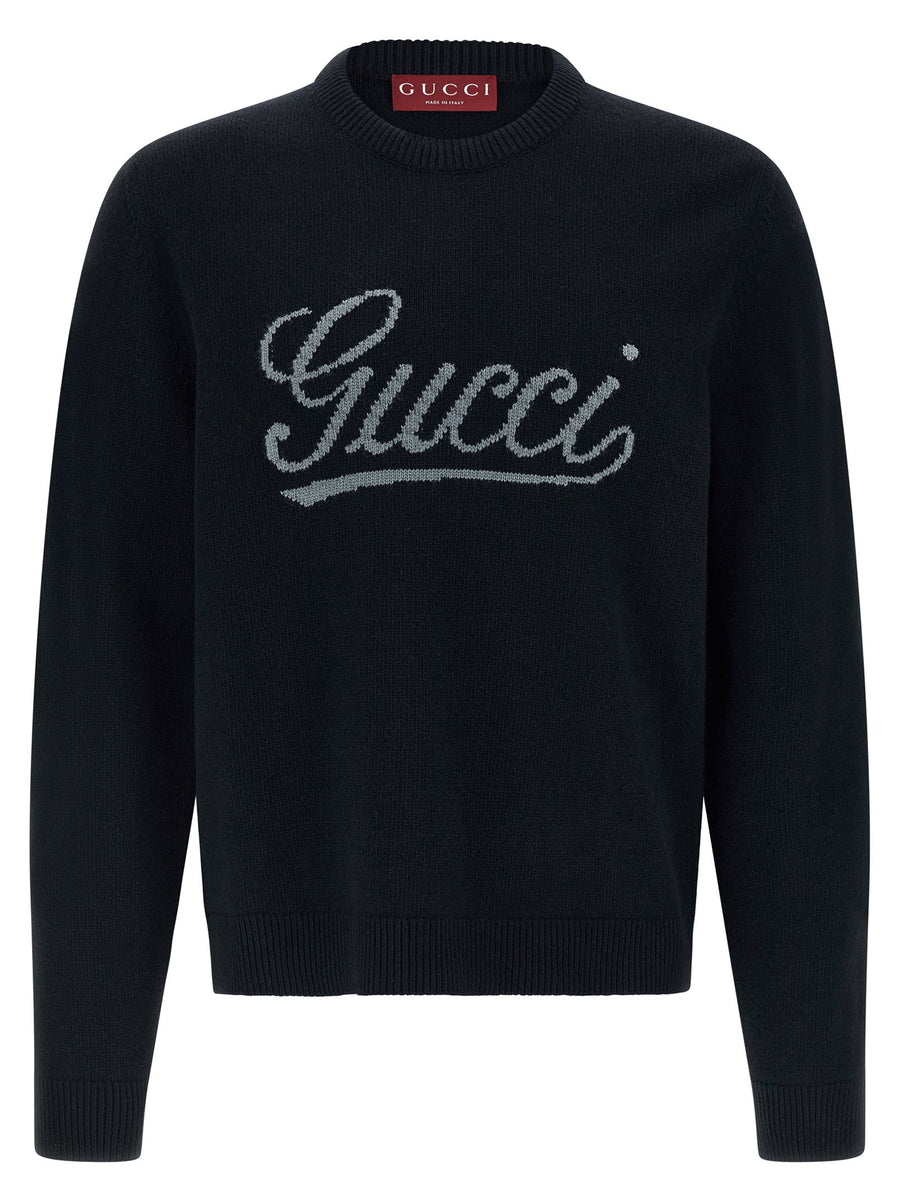 Gucci Logo Intarsia Sweater