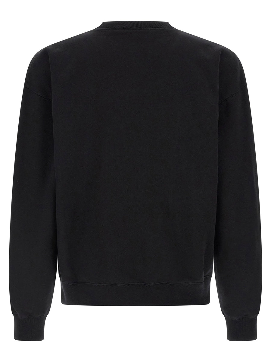 Gucci Incrocio GG Black Brushed Cotton Jersey Sweatshirt for Men