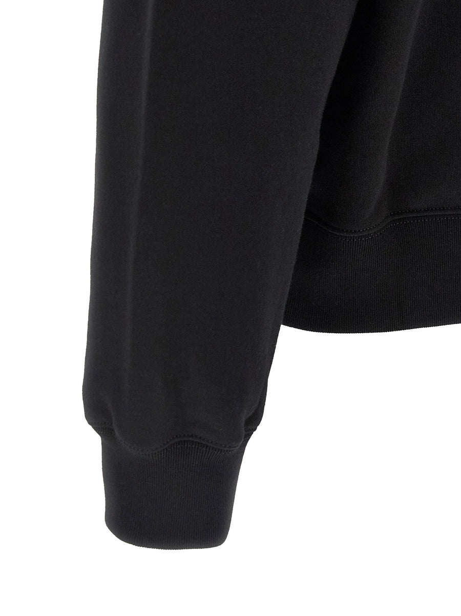 Gucci Incrocio GG Black Brushed Cotton Jersey Sweatshirt for Men