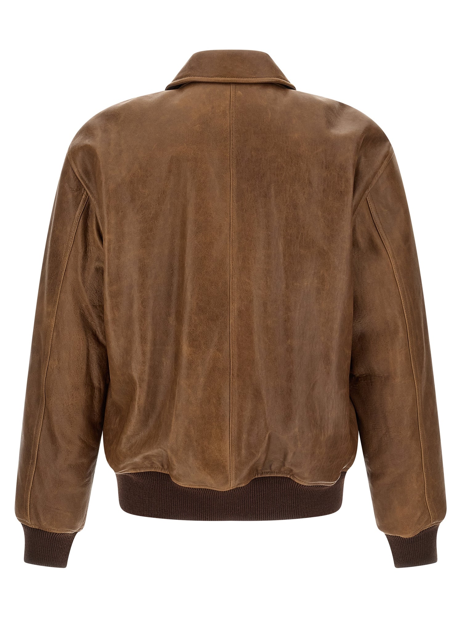 Saint Laurent Vintage Leather Bomber Jacket