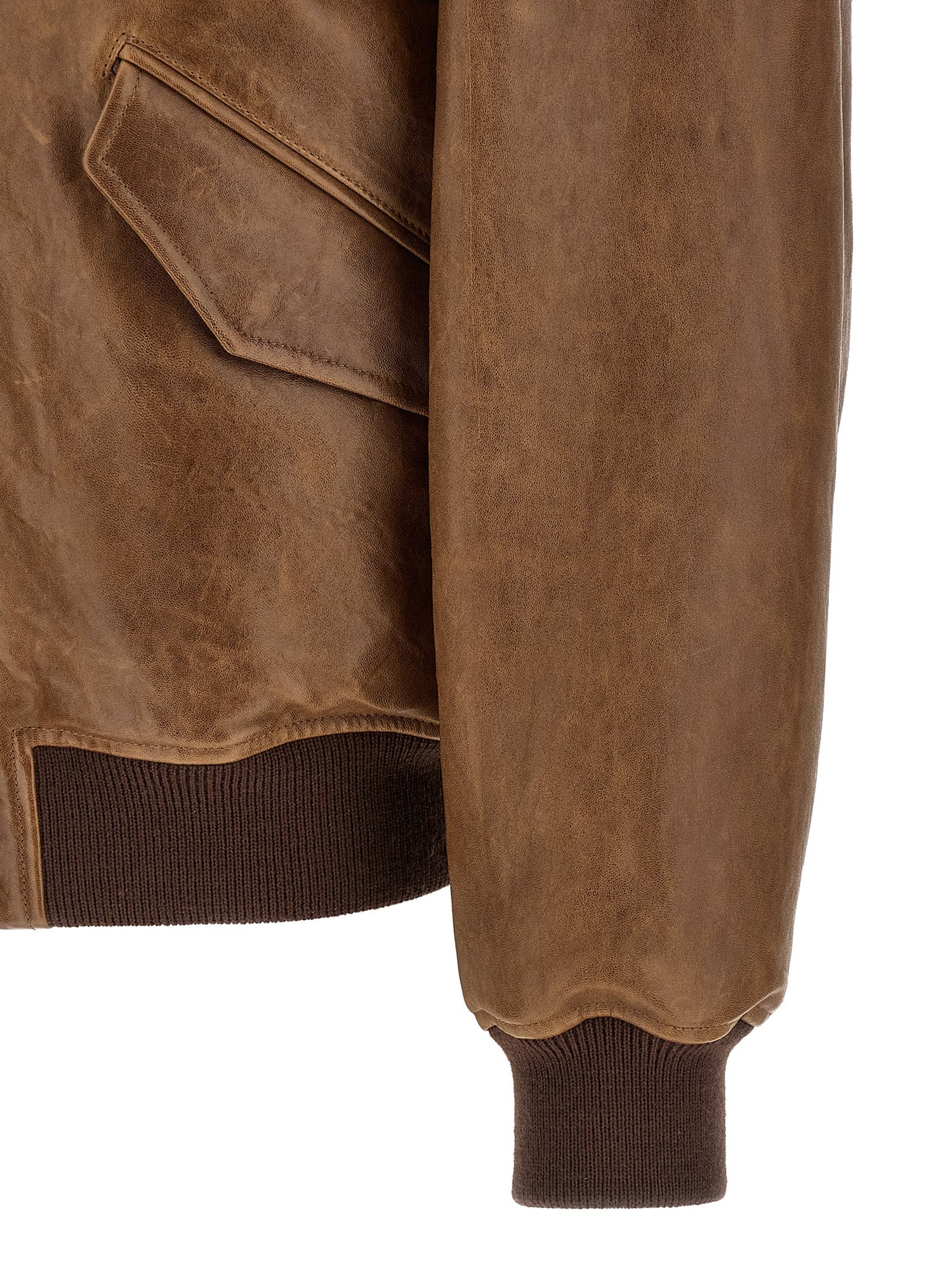 Saint Laurent Vintage Leather Bomber Jacket