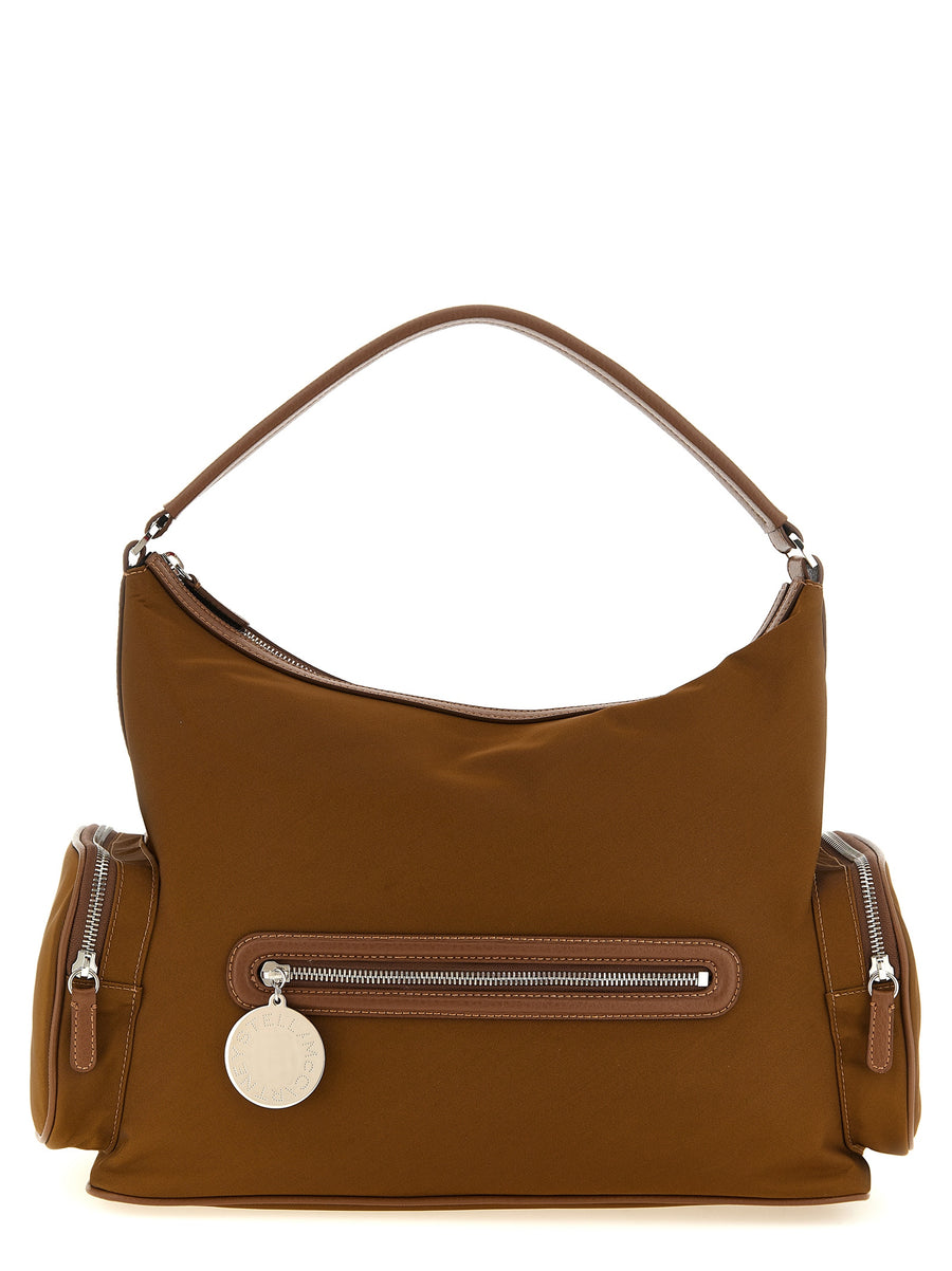 Stella McCartney Dartmoor Shoulder Bag For Modern Women Eco Friendly Regenerated Nylon Multi Pocket