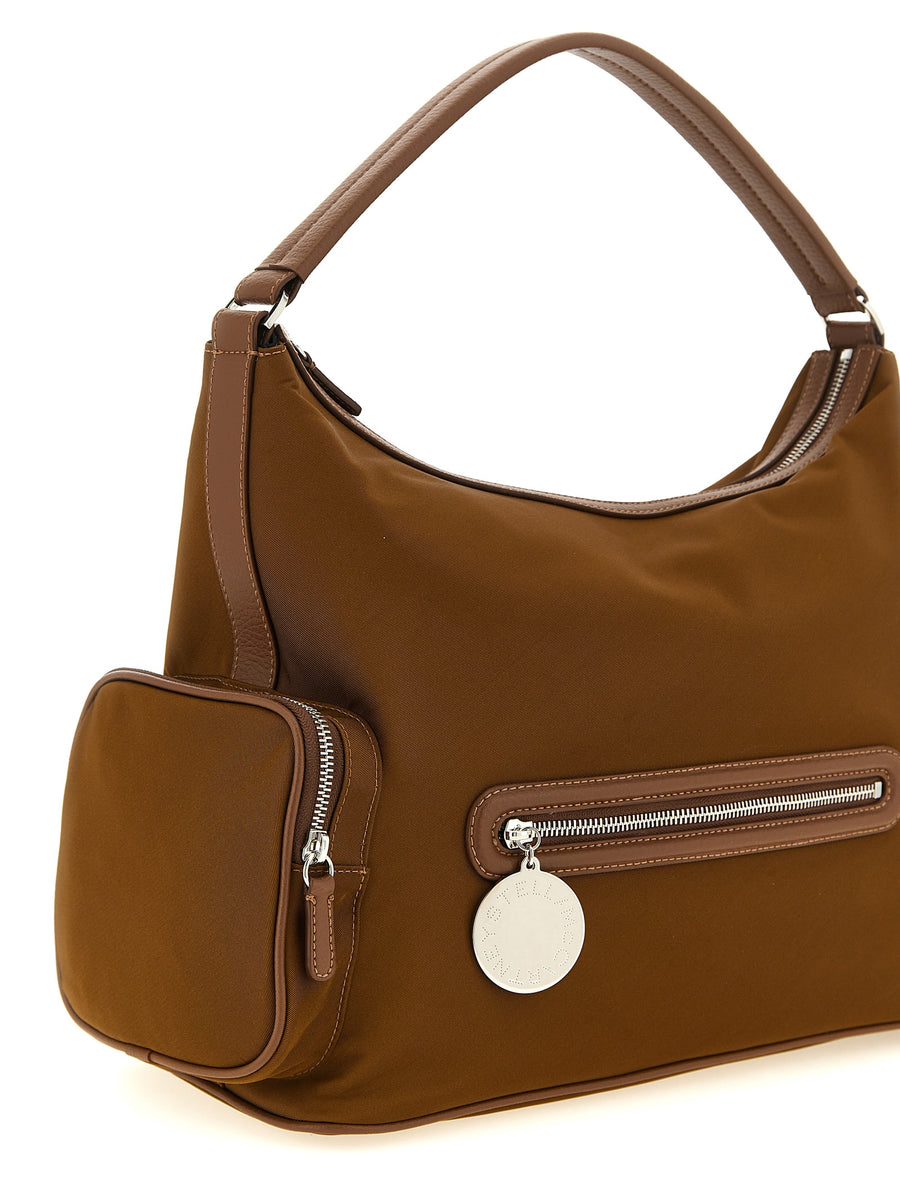 Stella McCartney Dartmoor Shoulder Bag For Modern Women Eco Friendly Regenerated Nylon Multi Pocket