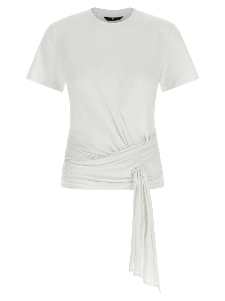 7 For All Mankind Draped Detail T-shirt