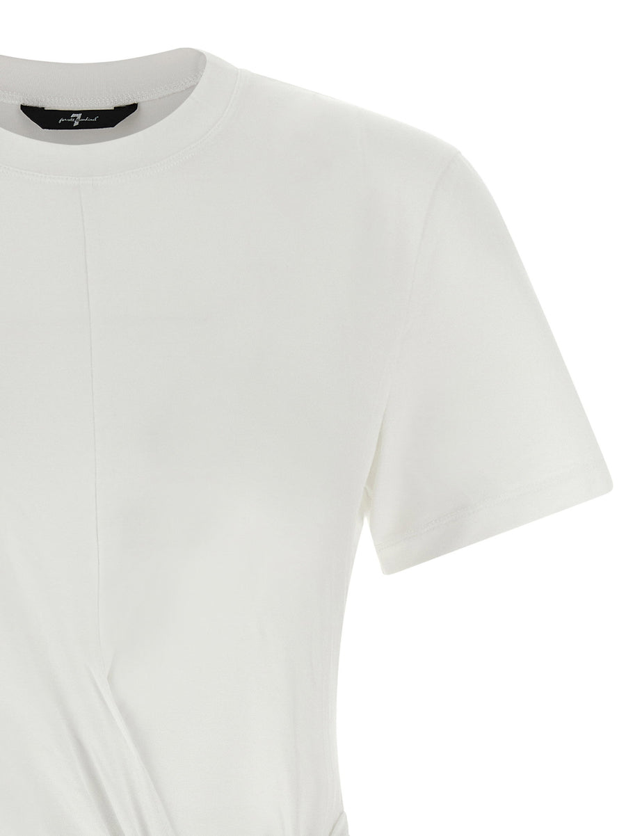 7 For All Mankind Draped Detail T-shirt