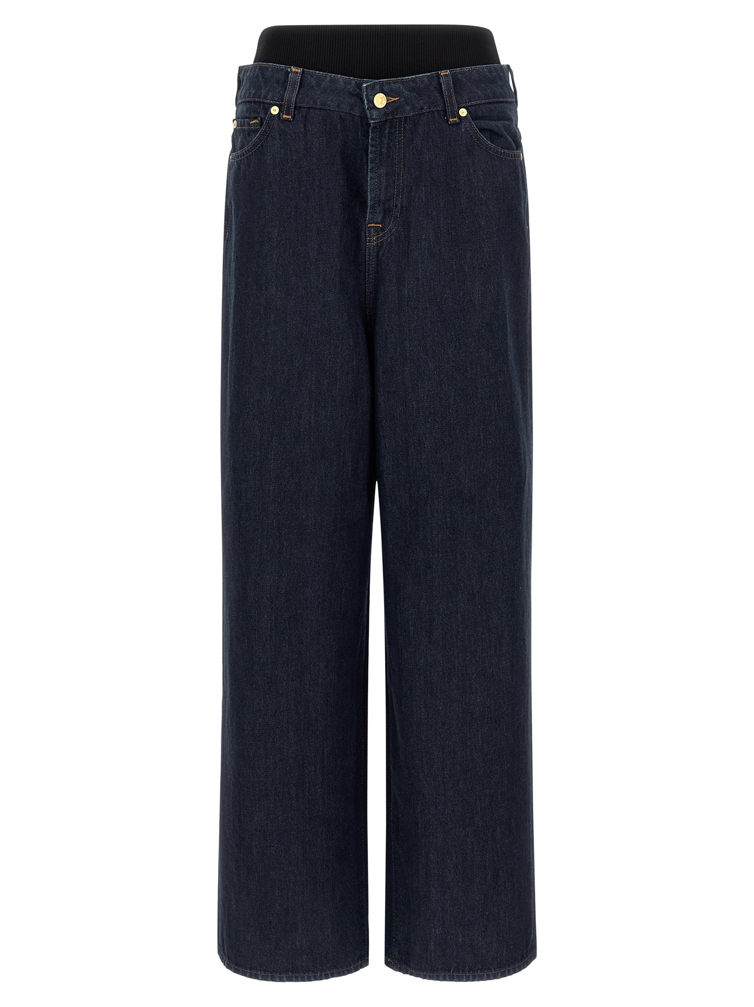 7 For All Mankind Banded Slouchy Wide Jeans