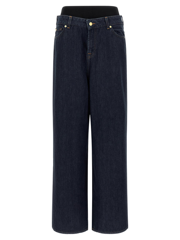 7 For All Mankind Banded Slouchy Wide Jeans