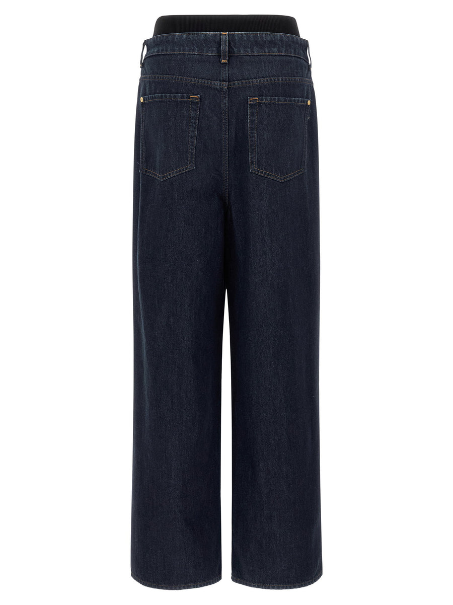 7 For All Mankind Banded Slouchy Wide Jeans