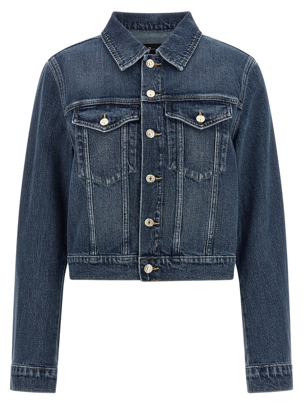 7 For All Mankind Darted Shrunken Jacket