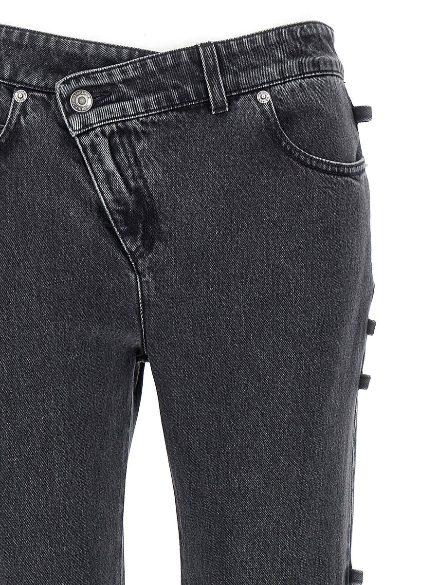 Alexander McQueen Jeans Women's Asymmetric Closure For Modern Edge And Luxury Denim