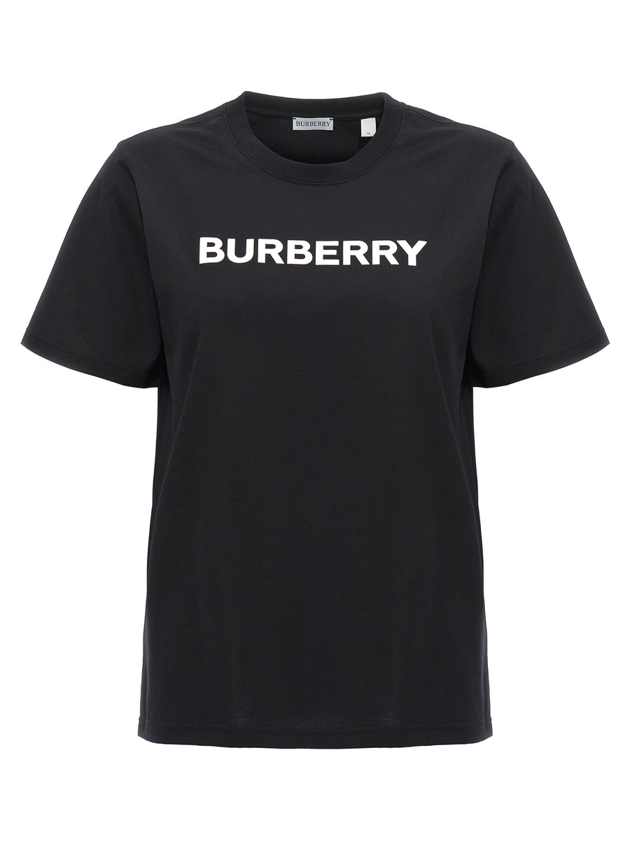 Burberry Margot T Shirt For Women Ultra Soft 100 Percent Cotton Logo Print Minimalist Crew Neck
