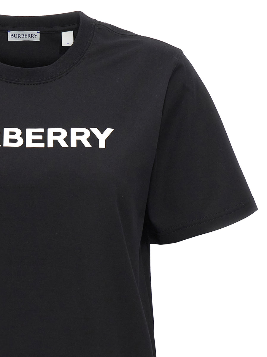 Burberry Margot T Shirt For Women Ultra Soft 100 Percent Cotton Logo Print Minimalist Crew Neck