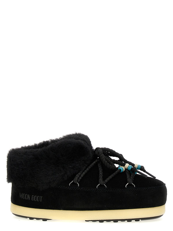Moon Boot Mule Suede Beads Ankle Boots