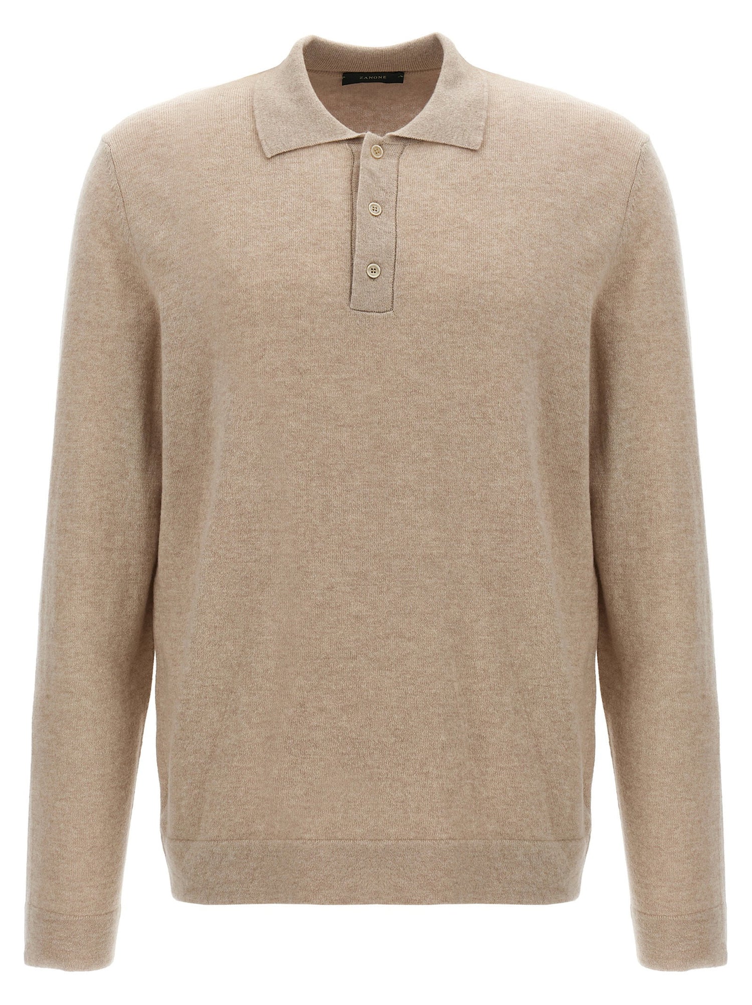 Zanone Cashmere Wool Polo Shirt