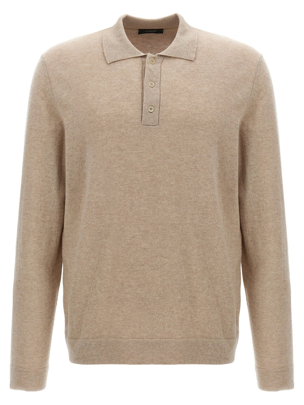 Zanone Cashmere Wool Polo Shirt