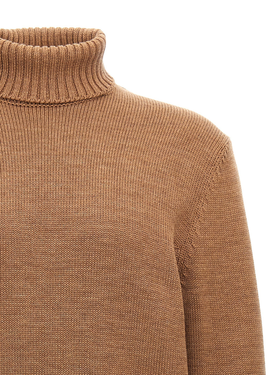 Zanone Turtleneck Wool Sweater For Men Hundred Percent Virgin Wool Premium Knit Timeless Warmth Polished Silhouette