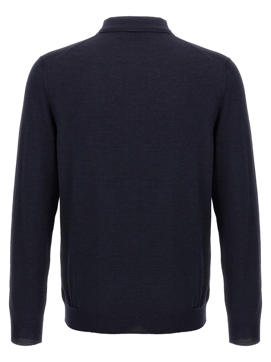 Zanone Virgin Wool Polo Shirt