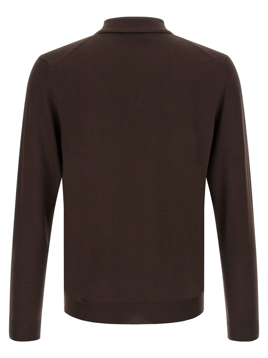 Zanone Long Sleeve Polo Shirt