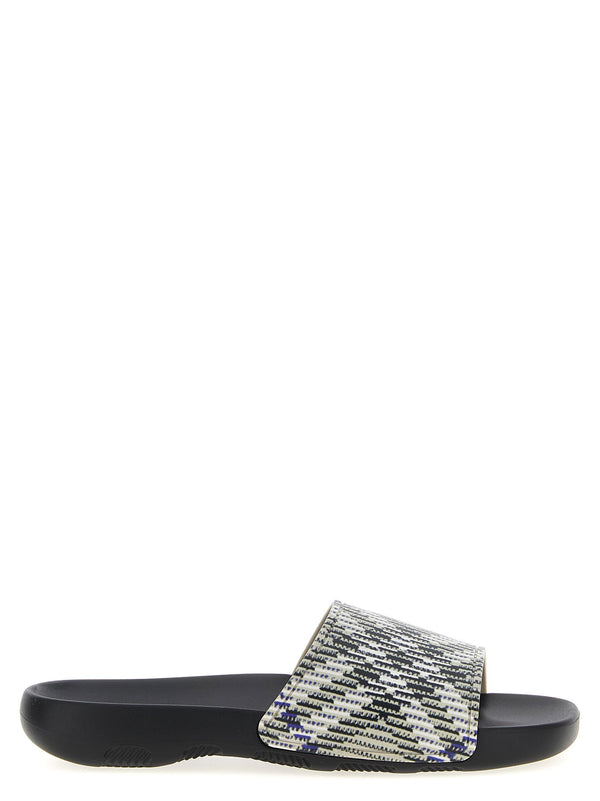 Burberry Dive Check Multicolor TPU Sandals For EU Men Lightweight EVA Insole Comfort