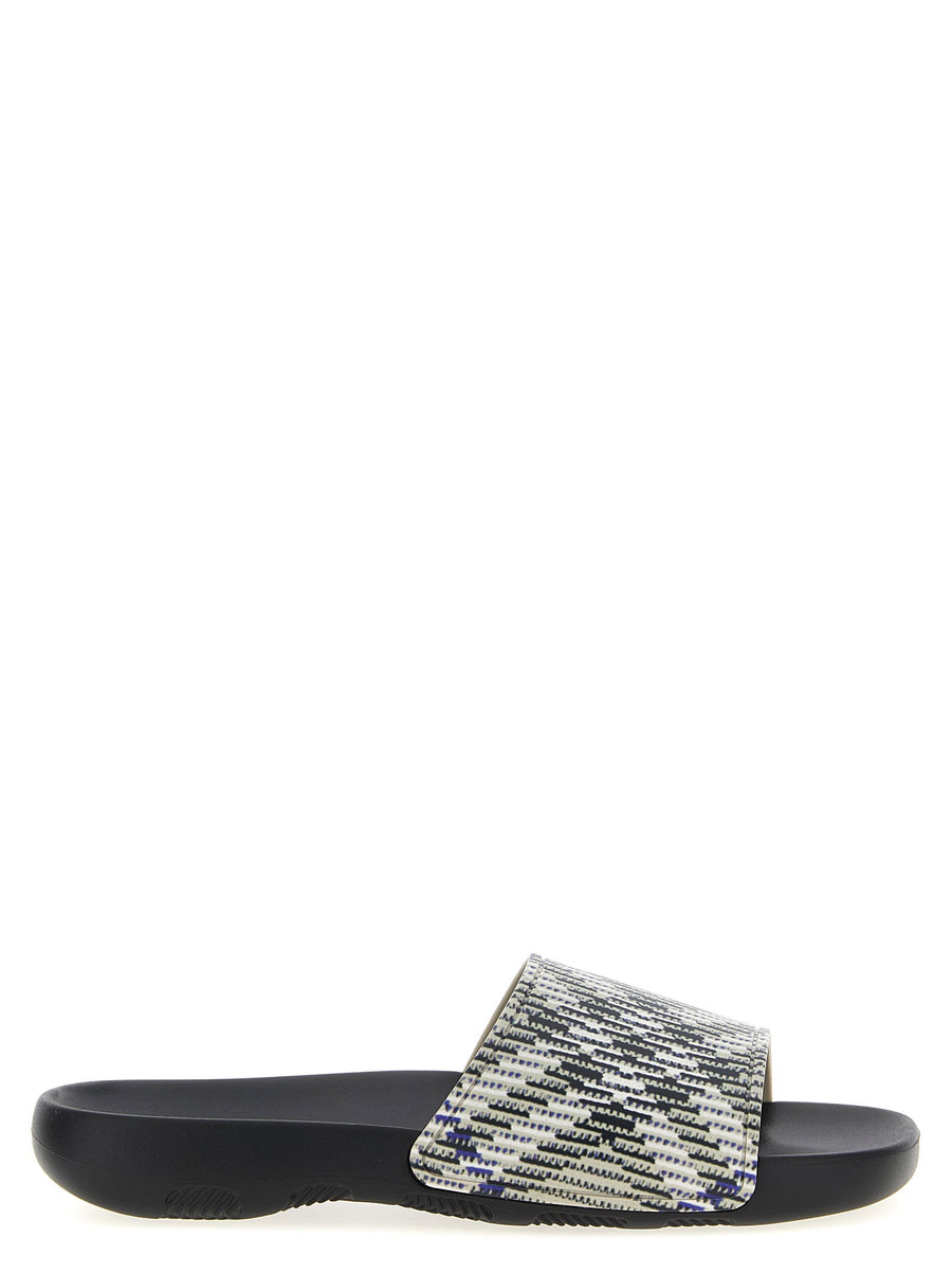 Burberry Dive Check Multicolor TPU Sandals For EU Men