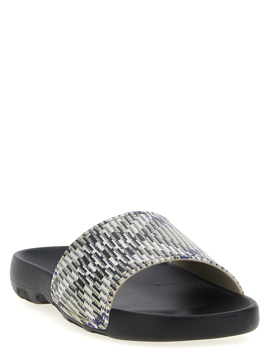 Burberry Dive Check Multicolor TPU Sandals For EU Men