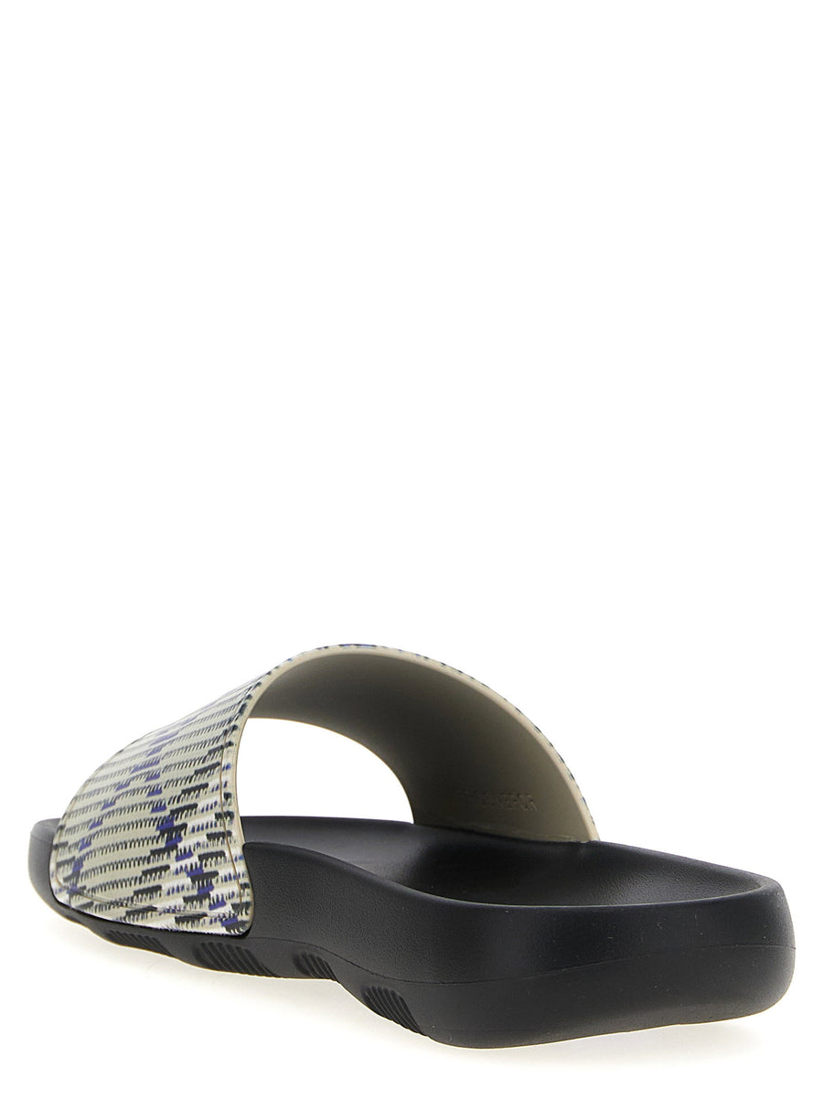 Burberry Dive Check Multicolor TPU Sandals For EU Men