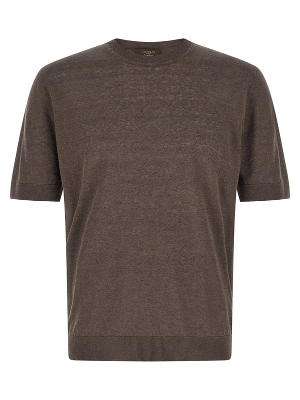 Zanone Ice Lino Lightweight Knit Sweater for Men Breathable Linen Cotton Blend Summer Essential