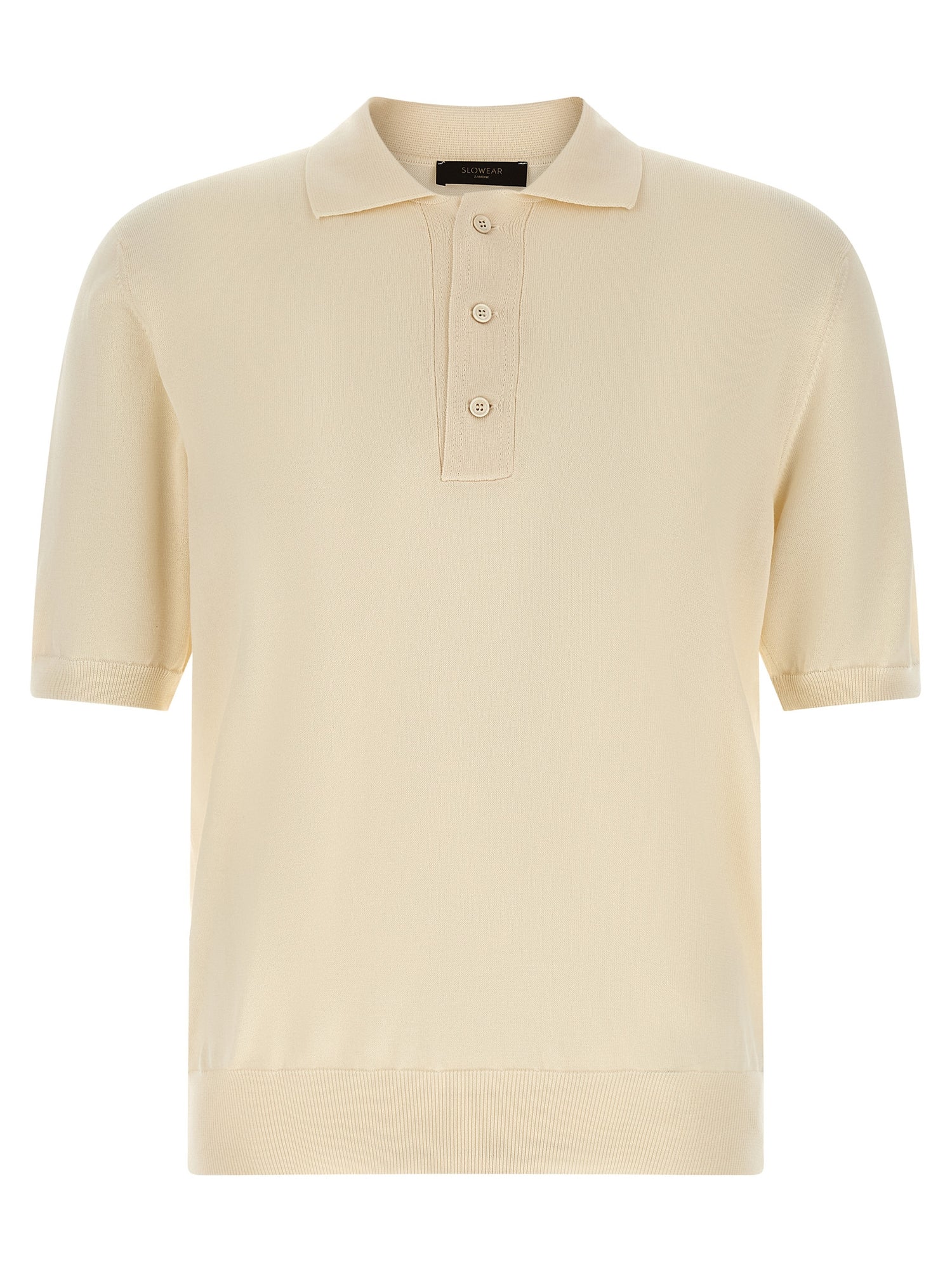 Zanone Cotton Knit Polo Shirt