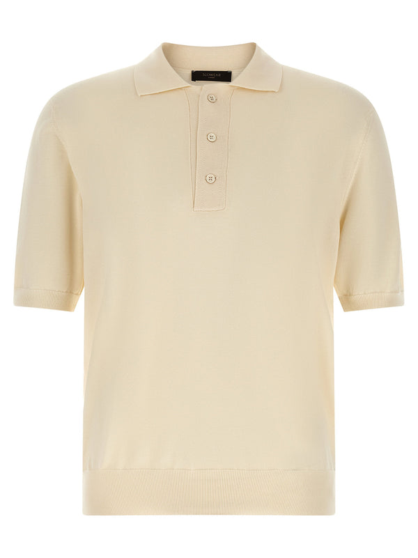 Zanone Cotton Knit Polo Shirt