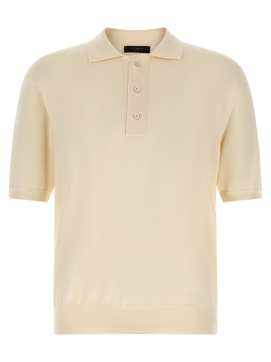 Zanone Cotton Knit Polo Shirt