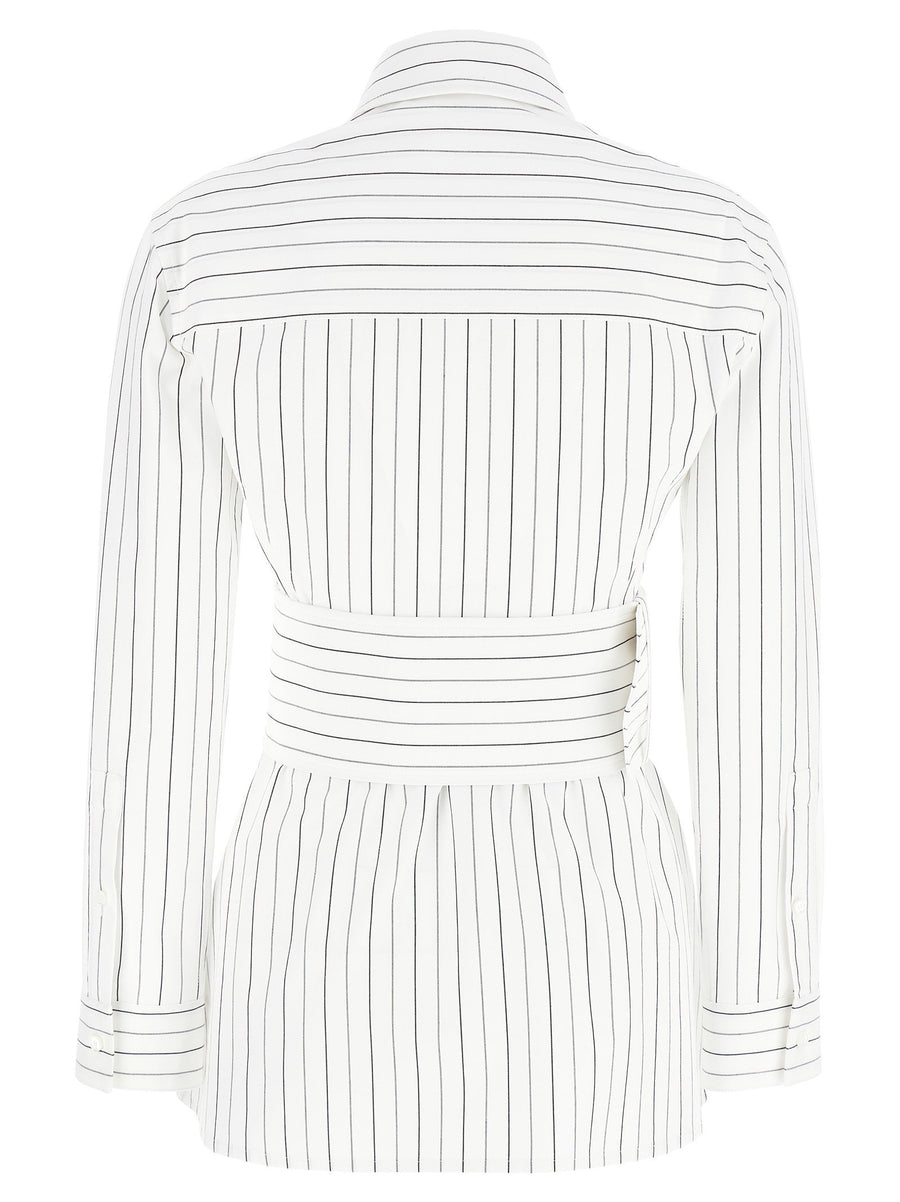 Burberry Striped Shirt For Women 100 Percent Cotton Tailored Classic Office Essential