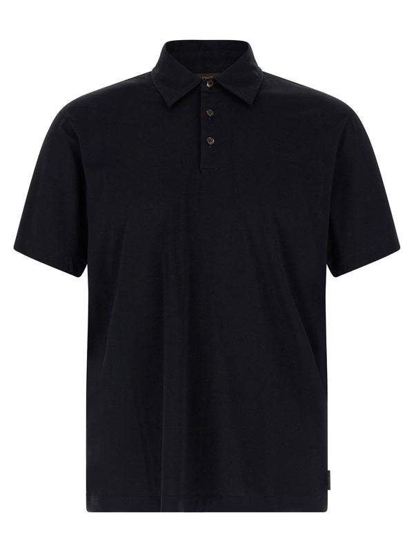 Zanone Cotton Silk Polo Shirt