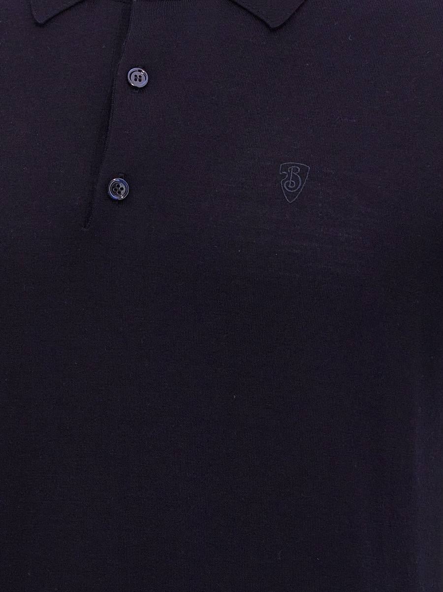Burberry Wool Polo Shirt 100 Percent Wool Luxury For Modern Men Smart Casual Office Ready With Front Embroidery