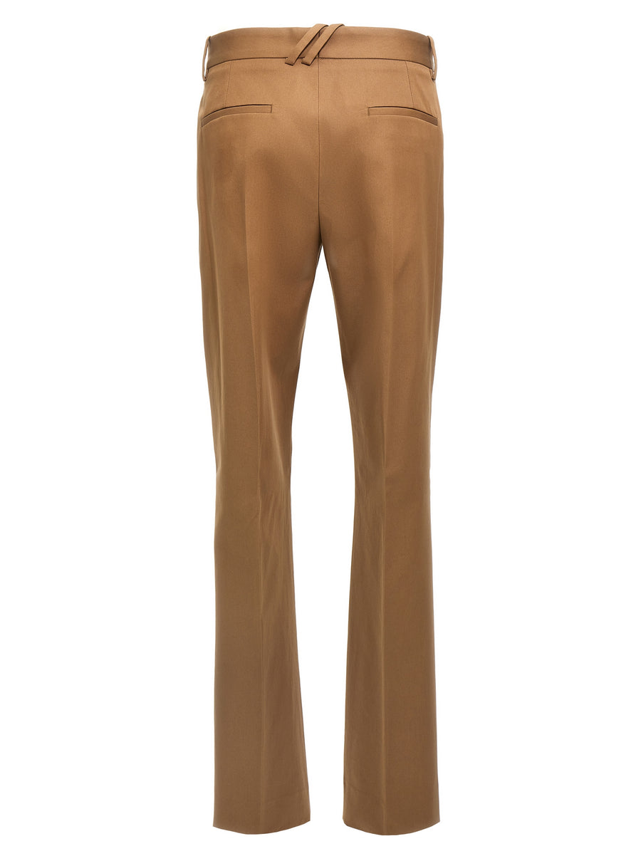 Burberry Women Beige 100 Percent Cotton Straight Leg Trousers Timeless Refined Premium Everyday Wear