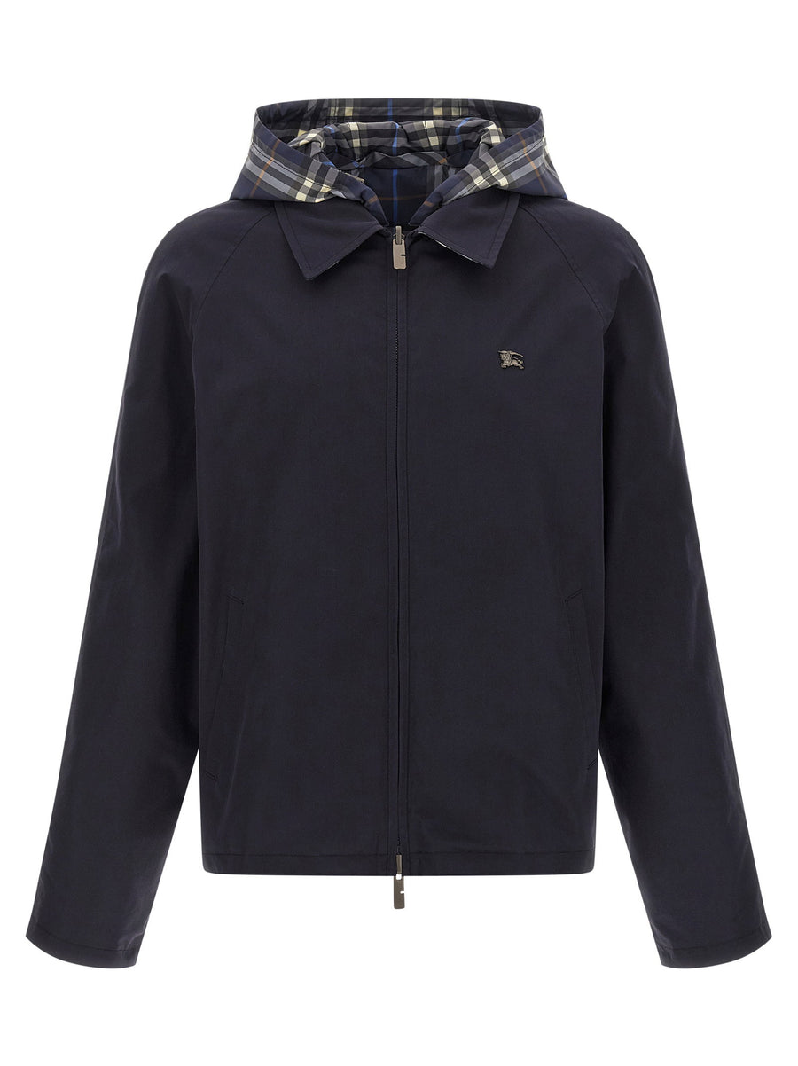 Burberry Hodson Reversible Jacket For Men Two Looks In One Premium Cotton With Burberry Check