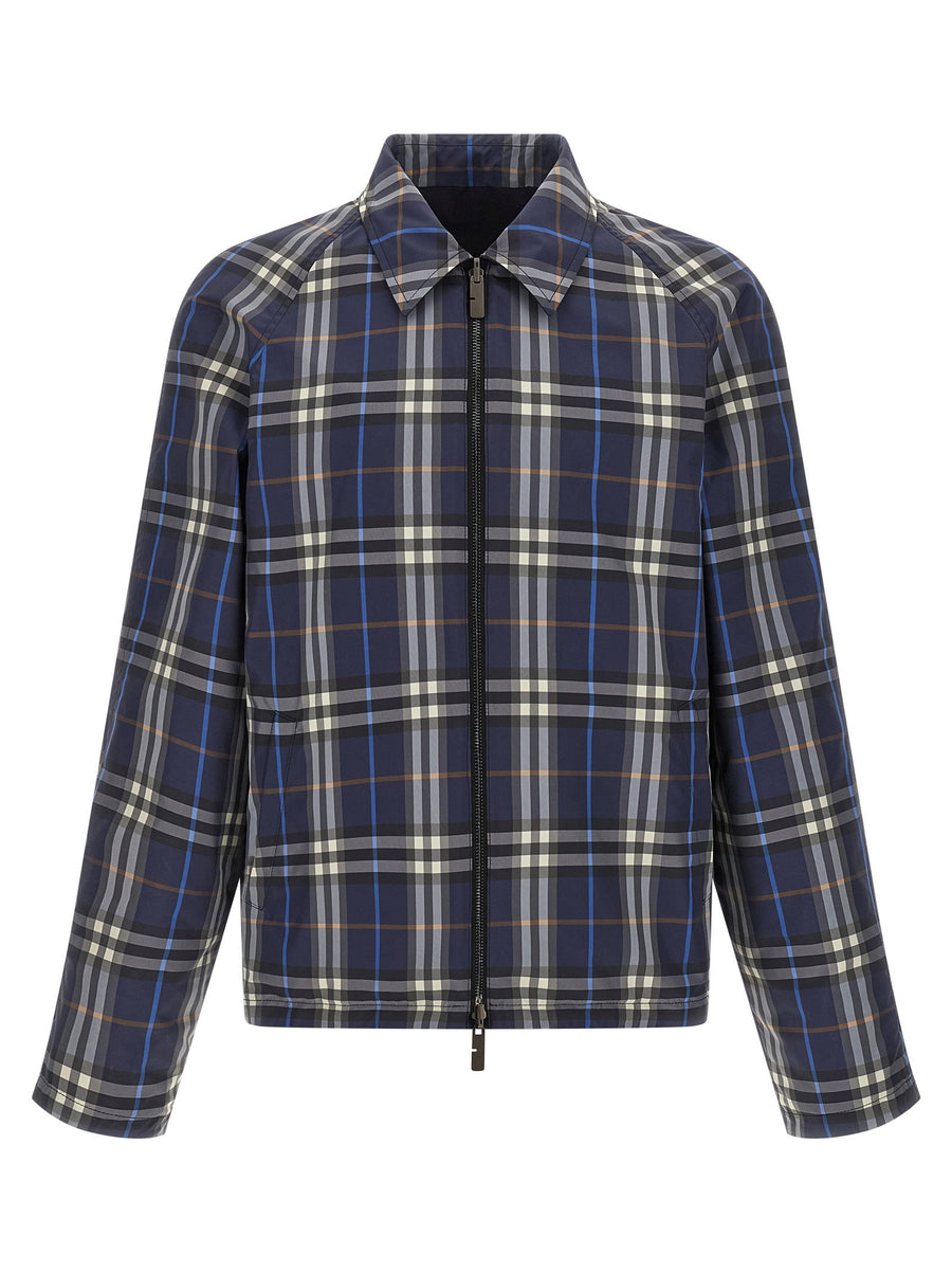 Burberry Hodson Reversible Jacket For Men Two Looks In One Premium Cotton With Burberry Check