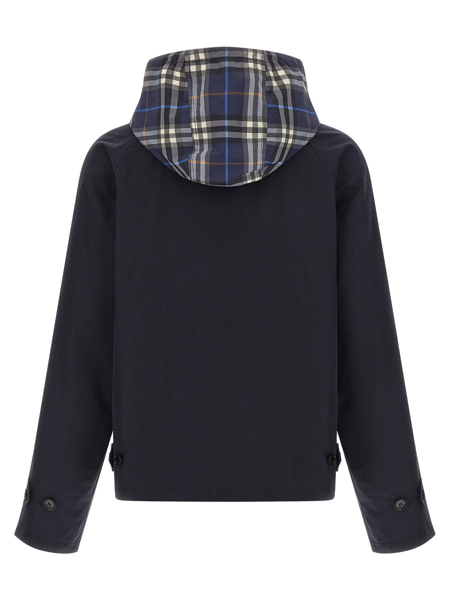 Burberry Hodson Reversible Jacket For Men Two Looks In One Premium Cotton With Burberry Check