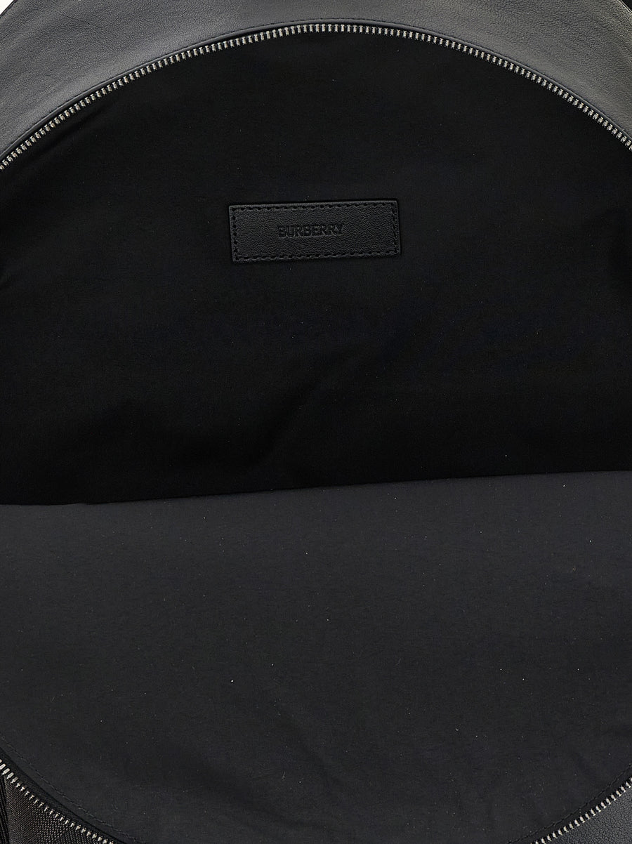 Burberry Chester Backpack For Men Nylon Blend With Multi Pocket System And Luxury Embossed Logo