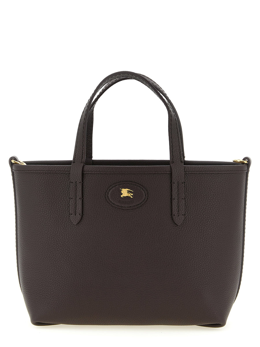 Burberry Bloomsbury Mini Reversible Handbag For Women Two-Way Reversible Design Calfskin Leather Check