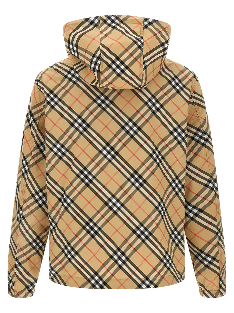 Burberry Markham Jacket For Men Lightweight Weatherproof Outerwear With Removable Hood