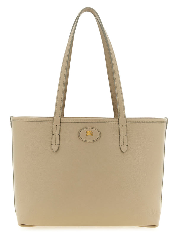Burberry Bloomsbury Medium Reversible Shopping Bag Beige Calfskin Leather