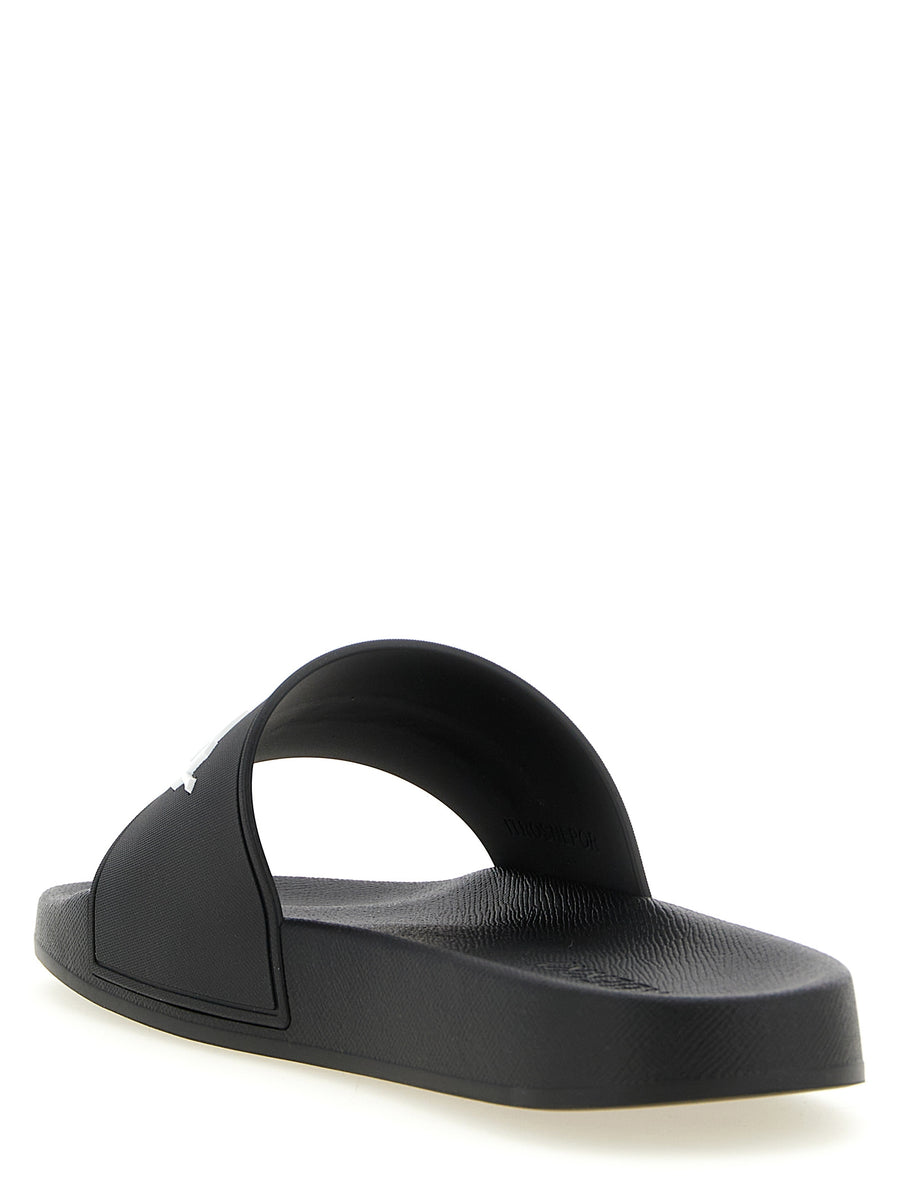 Burberry Furley Slides Men's Luxury PU Sandals With Shaped Insole And Logo Band Edition
