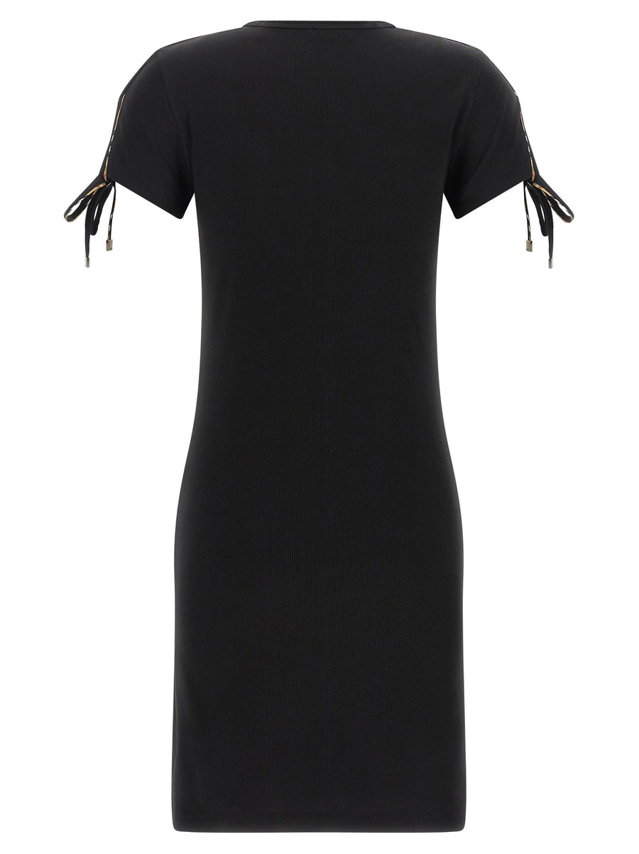 Burberry Tatiana Black Knit Dress Slim Fit Cotton Elastane