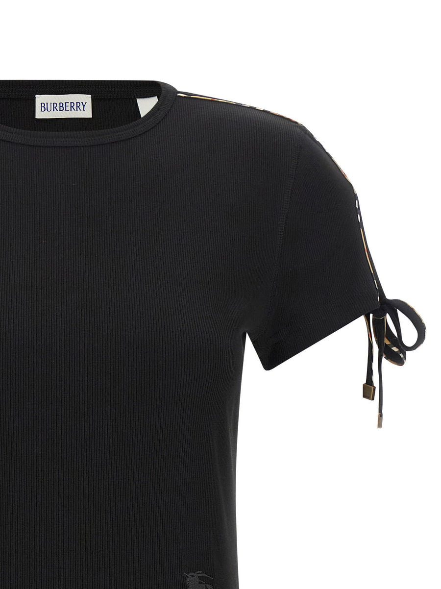 Burberry Tatiana Black Knit Dress Slim Fit Cotton Elastane