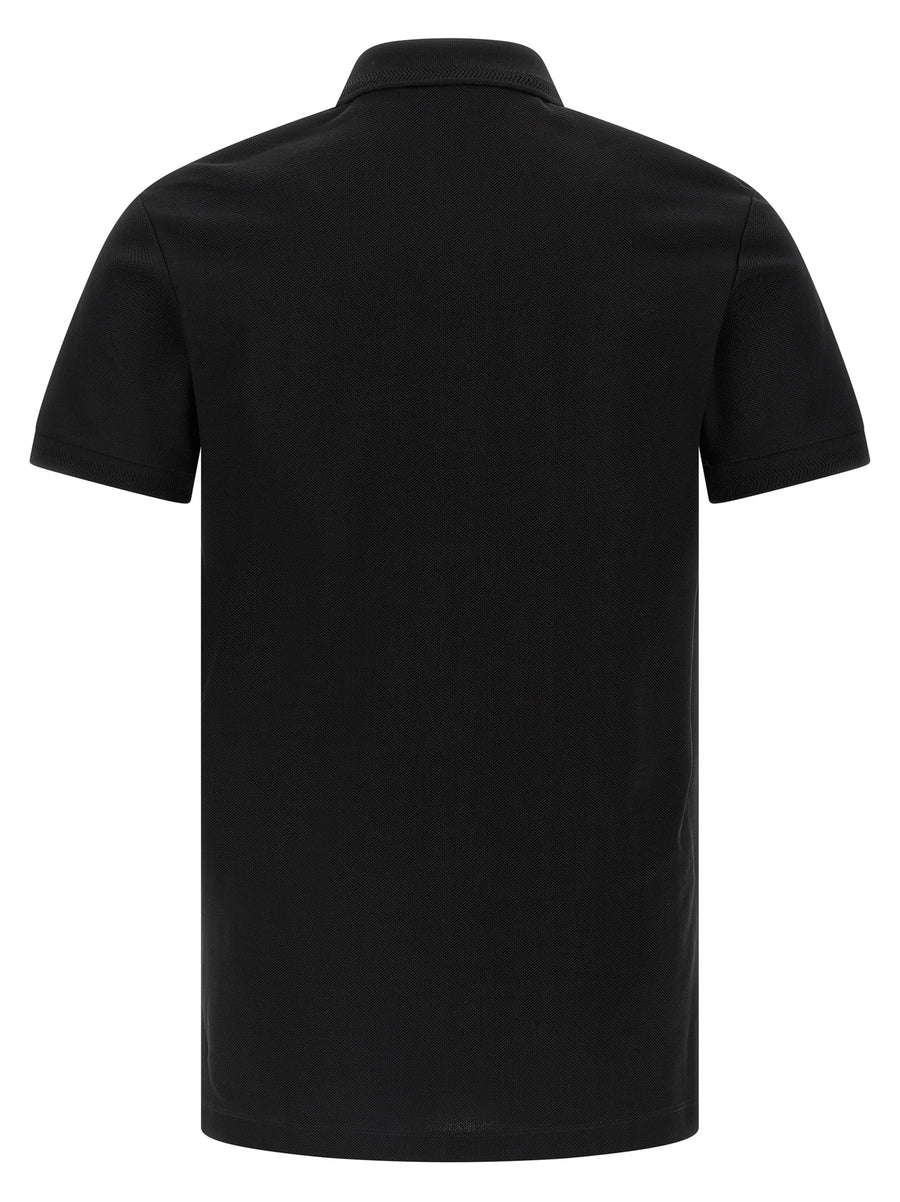 Burberry Eddie Polo Shirt For Men Luxury 100% Cotton Pique Chevron Collar Equestrian Knight Logo
