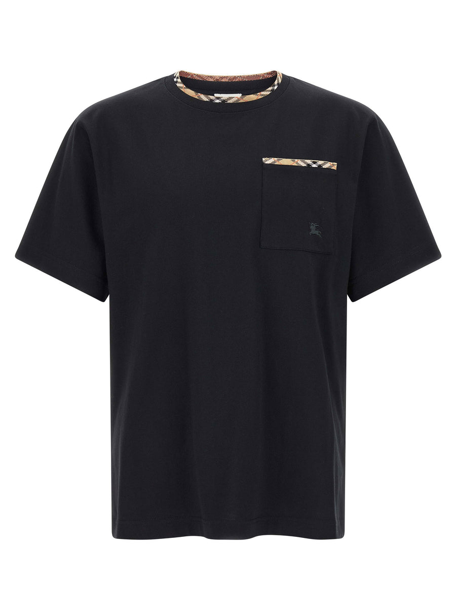 Burberry Ryan T Shirt Black 100 Percent Cotton Relaxed Fit