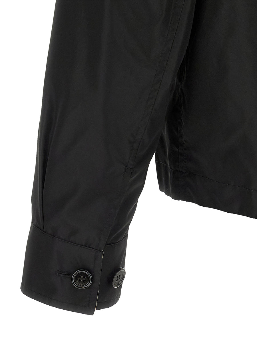 Burberry Bloomsbury Reversible Rainproof Nylon Jacket For Men Dual Look Weatherproof Luxury
