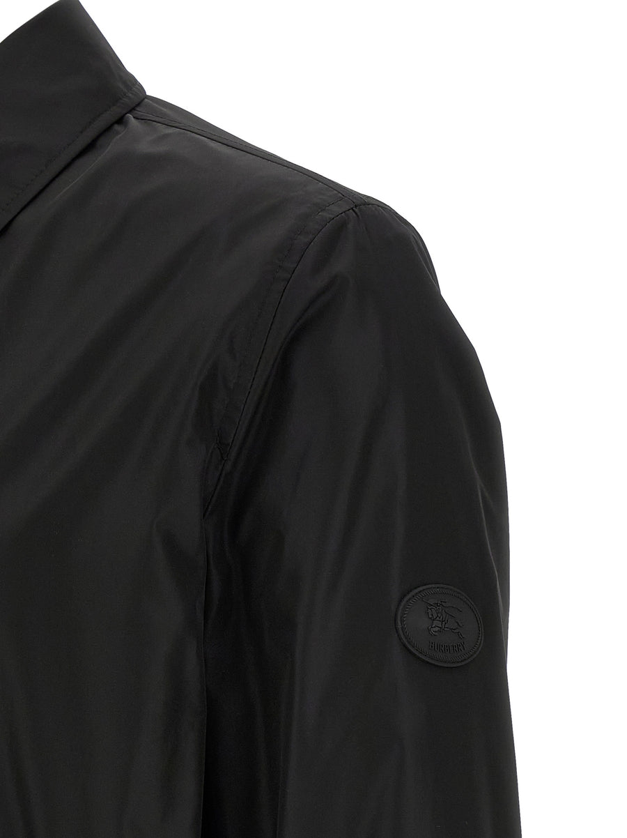 Burberry Bloomsbury Reversible Rainproof Nylon Jacket For Men Dual Look Weatherproof Luxury