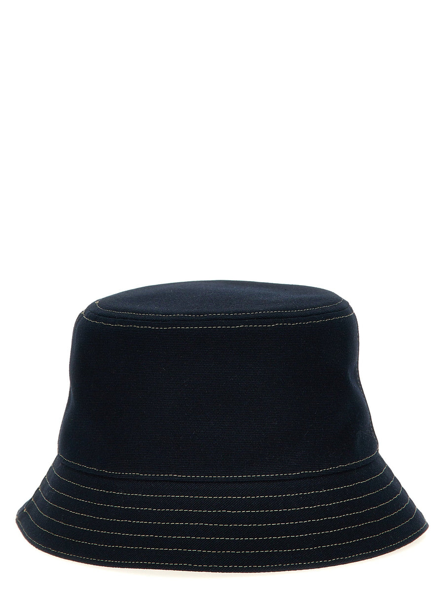 Gucci Coat Of Arms Bucket Hat For Men Luxury Cotton Canvas Blue Sun Ready Iconic Brand