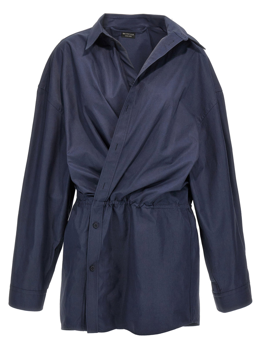 Balenciaga Stile Camicia Mini Dress